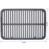 Camping Stove Oval Cast Iron Grill Outdoor, Portable Charcoal Grill and Tabletop Cast Iron Skillet - 100% Cast Iron, Durable, Small Charcoal Grill