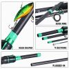 180cm/70.86inch 4 Section Fiberglass Spinner Baitcasting Fishing Rod M Tone Fish Pole Carp Fishing Tackle Accessories