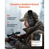 Safety Earmuffs, Electronic Ear Muffs with 5.3 Bluetooth Technology and Sound Amplification, Noise Reduction Headphone NRR23dB