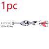 1pc Spinner Spoon Fishing Lure; 10g 14g 21g 28g Fishing Lure Baits Treble Hook For Trout Pike Pesca; Fish Tackle