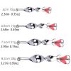 1pc Spinner Spoon Fishing Lure; 10g 14g 21g 28g Fishing Lure Baits Treble Hook For Trout Pike Pesca; Fish Tackle