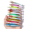 Bionic Faux Fishing Lures Set with metal Hook